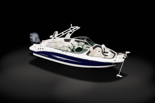 2025 21 SSi OB Ski & Fish Front Starboard Overhead Fishing