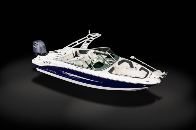 2025 21 SSi OB Ski & Fish Front Starboard Overhead