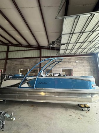 Used 2025 Avalon Pontoon LSZ 2585 Quad Lounge Shift Mercury 400R for sale