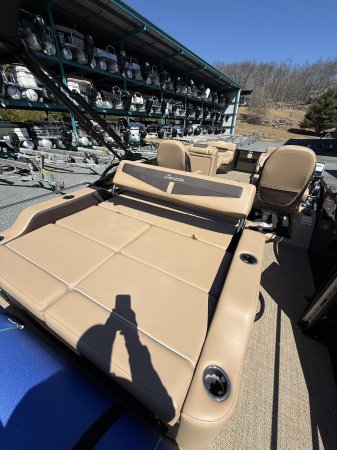 Used 2027 Aqua Patio BARLETTA C22UC 23' TRI TOON Power Boat for sale