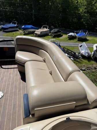 Used 2014 South Bay 525 ENTERTAINER TRITOON 150 HP Power Boat for sale
